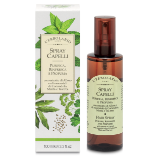 Spray Capelli Purifica Rinfresca e Profuma Menta e Tea tree