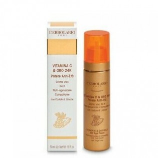Vitamina C e Oro 24 K Crema viso 24h