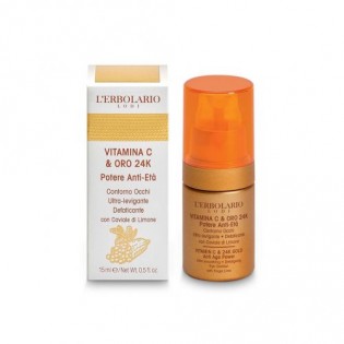 Vitamina C e Oro 24 K Contorno Occhi ultra levigante