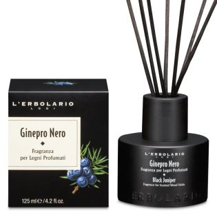 Fragranza per Legni Profumati con Bastoncini Ginepro Nero