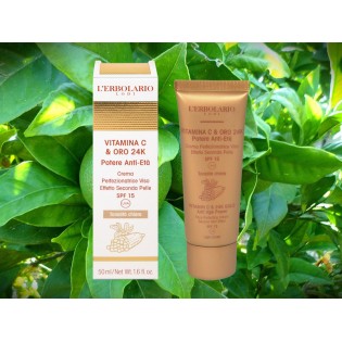 Vitamina C e Oro 24 K Crema Perfezionatrice Viso Tonalità Chiara