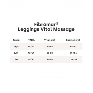 FIBRAMAR Leggings Vital Massage S/M 42/44 NERO