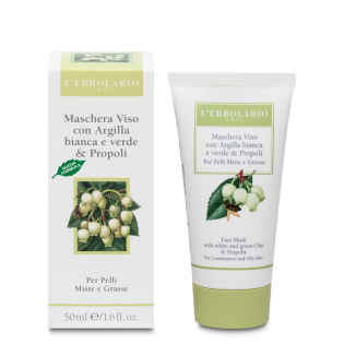 Maschera Viso per Pelli Miste e Grasse con Argilla e Propoli